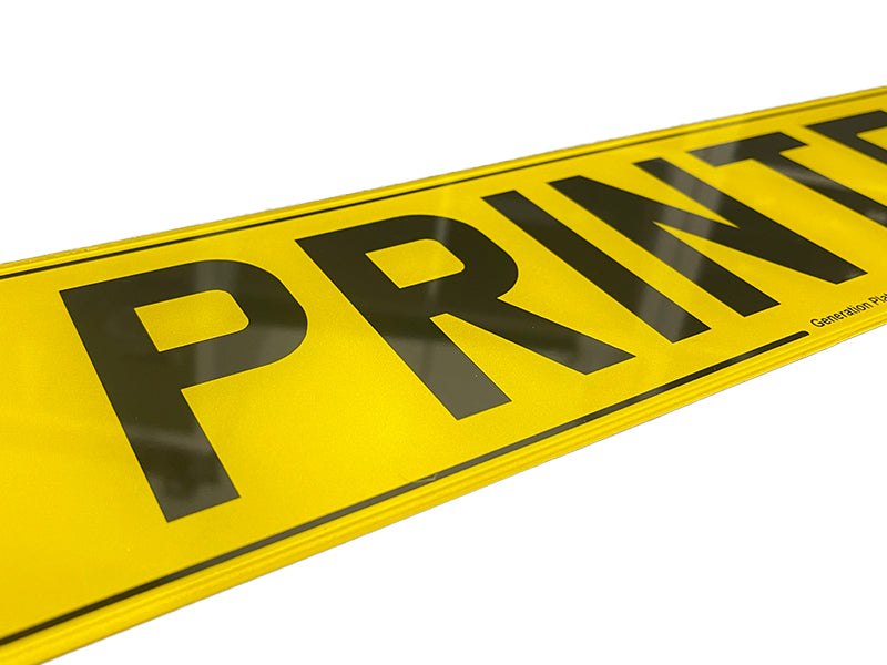 Printed Car Number Plates